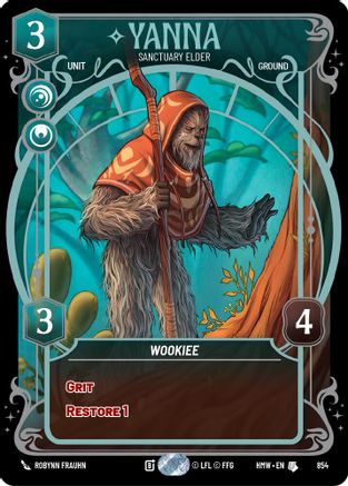 Yanna - Sanctuary Elder (Prestige Foil) (854) - Homeworlds Foil