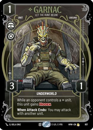 Garnac - Let the Hunt Begin! (Prestige Foil) (857) - Homeworlds Foil