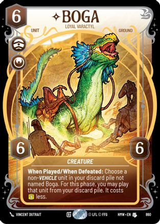 Boga - Loyal Varactyl (Prestige Foil) (860) - Homeworlds Foil