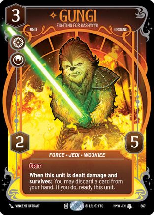 Gungi - Fighting for Kashyyyk (Prestige Foil) (867) - Homeworlds Foil