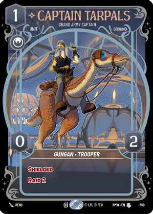 Captain Tarpals - Grand Army Captain (Prestige Foil) (869) - Homeworlds Foil