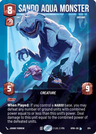 Sando Aqua Monster (Prestige Foil) (874) - Homeworlds Foil