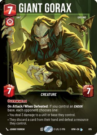Giant Gorax (Prestige Foil) (879) - Homeworlds Foil