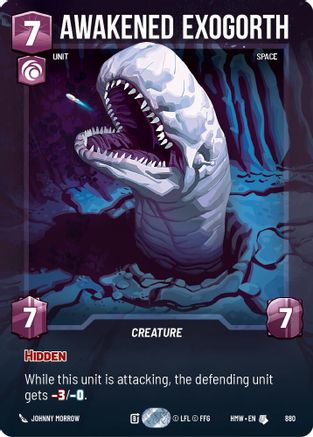 Awakened Exogorth (Prestige Foil) (880) - Homeworlds Foil