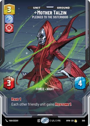 Mother Talzin - Pledged to the Sisterhood (Prestige Foil) (888) - Homeworlds Foil
