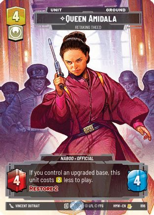 Queen Amidala - Retaking Theed (Prestige Foil) (896) - Homeworlds Foil