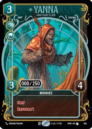 Yanna - Sanctuary Elder (Serialized) (902) - Homeworlds Foil
