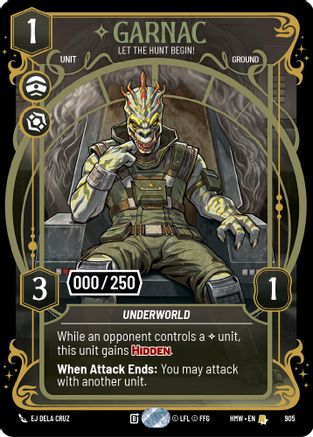 Garnac - Let the Hunt Begin! (Serialized) (905) - Homeworlds Foil