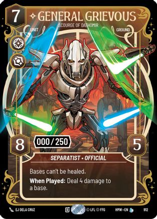 General Grievous - Scourge of Dathomir (Serialized) (912) - Homeworlds Foil