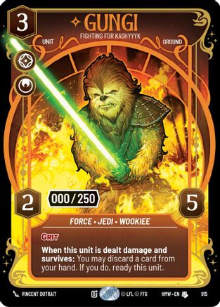 Gungi - Fighting for Kashyyyk (Serialized) (915) - Homeworlds Foil