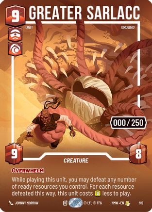 Greater Sarlacc (Serialized) (919) - Homeworlds Foil