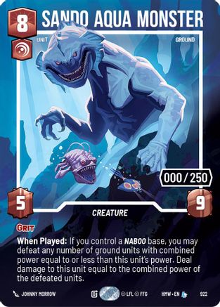 Sando Aqua Monster (Serialized) (922) - Homeworlds Foil