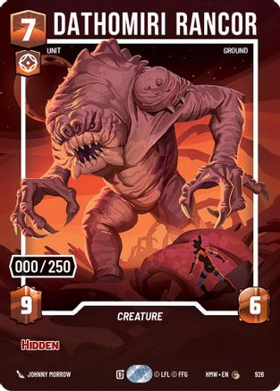 Dathomiri Rancor (Serialized) (926) - Homeworlds Foil