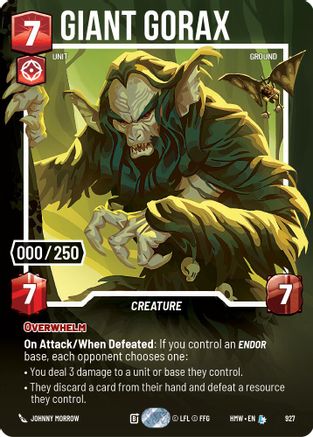 Giant Gorax (Serialized) (927) - Homeworlds Foil
