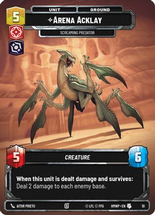 Arena Acklay - Screaming Predator (10) - Homeworlds Weekly Play Promos