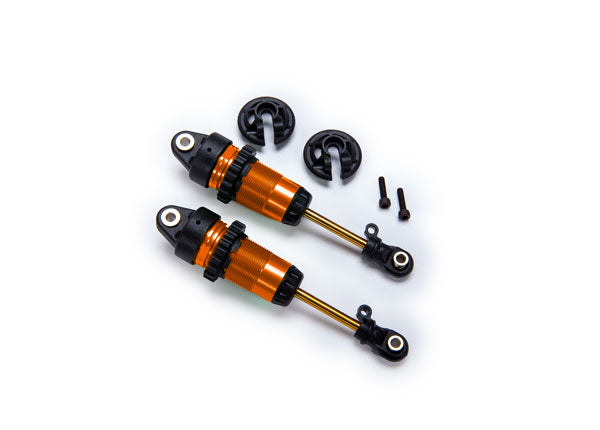 GTR Long Anodized Shocks PTFE Coated With TiN Shafts Assembled No Springs 7461