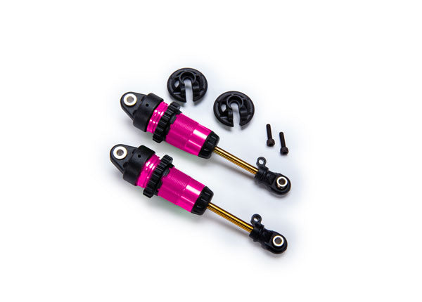 GTR Long Anodized Shocks PTFE Coated With TiN Shafts Assembled No Springs 7461
