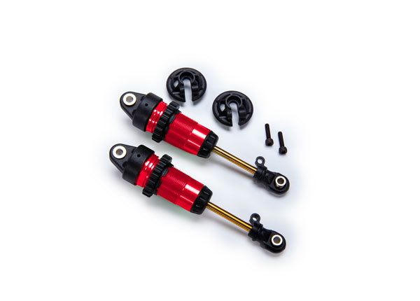 GTR Long Anodized Shocks PTFE Coated With TiN Shafts Assembled No Springs 7461