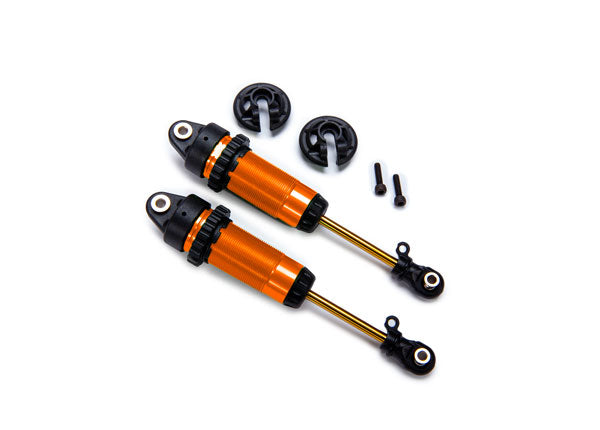 GTR xxLong Anodized Shocks PTFE Coated With TiN Shafts Assembled No Springs 7462