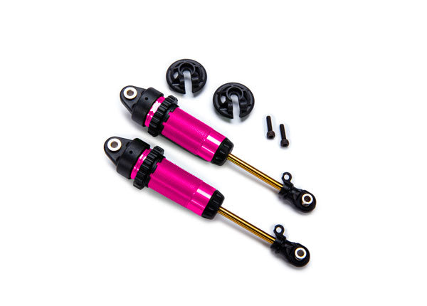 GTR xxLong Anodized Shocks PTFE Coated With TiN Shafts Assembled No Springs 7462