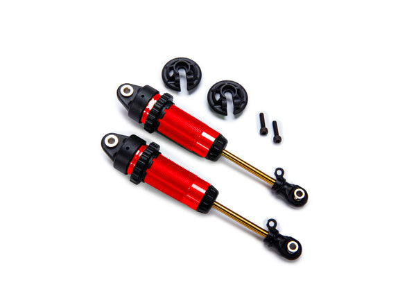 GTR xxLong Anodized Shocks PTFE Coated With TiN Shafts Assembled No Springs 7462