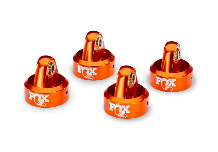 Fox Orange Aluminum GTR Shock Caps (4) 8465