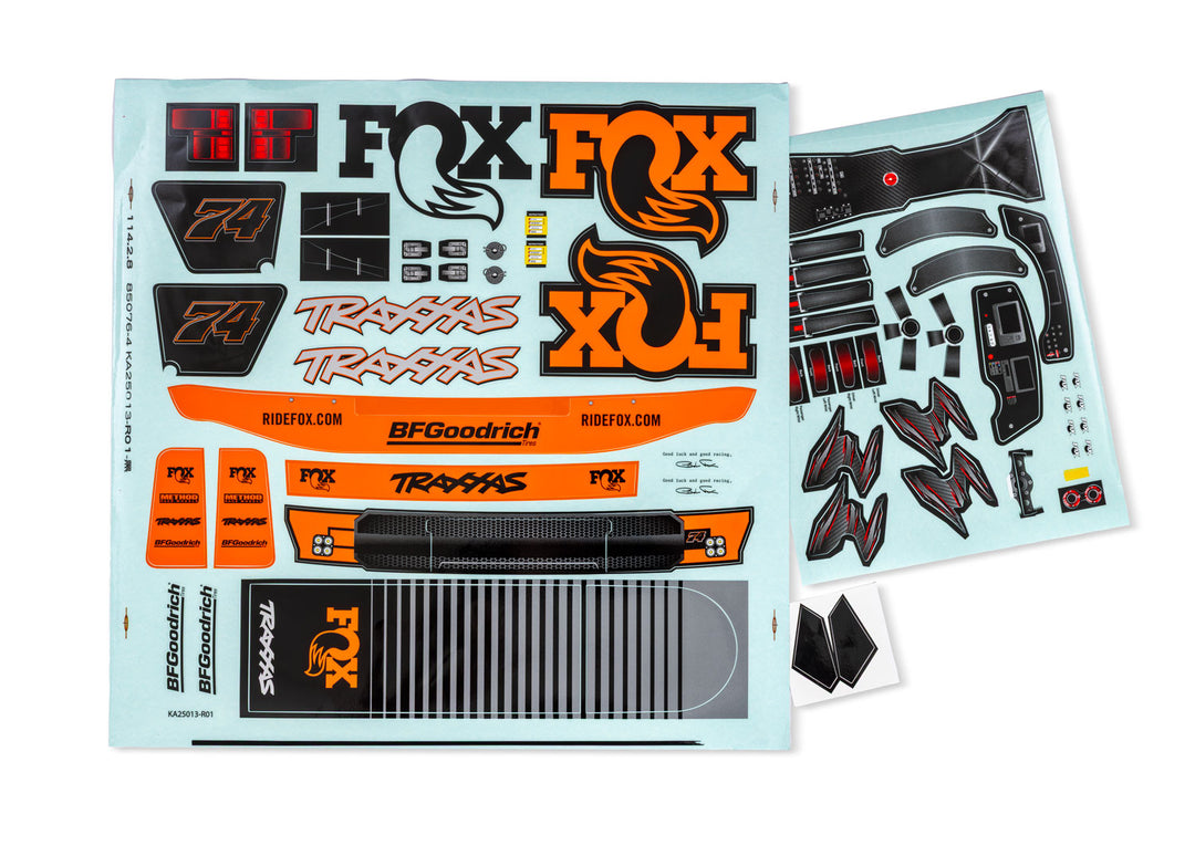 Unlimited Desert Racer Body Decal Sheets