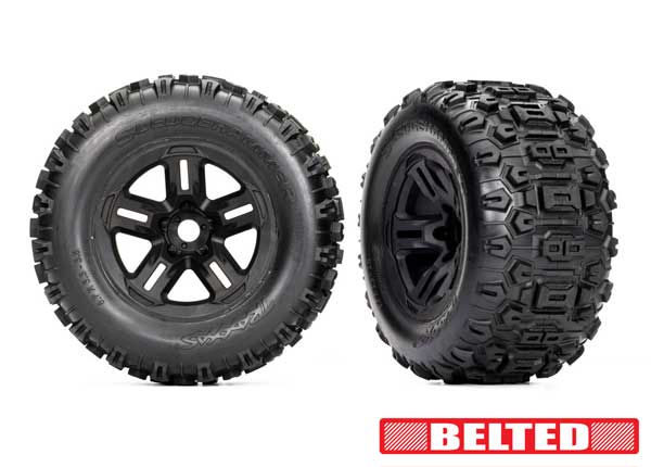 Sledgehammer Tires Mounted on 3.8 Wheels 9573