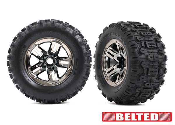 Sledgehammer Tires Mounted on 3.8 Wheels 9573
