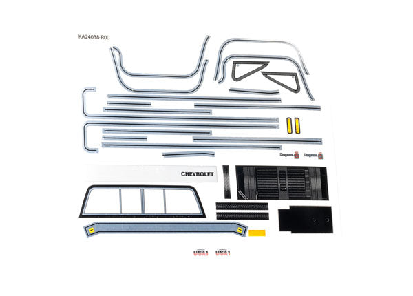 Decal sheet, 1/18 scale TRX-4M™ Chevrolet K10 Monster Truck (1979) 9898