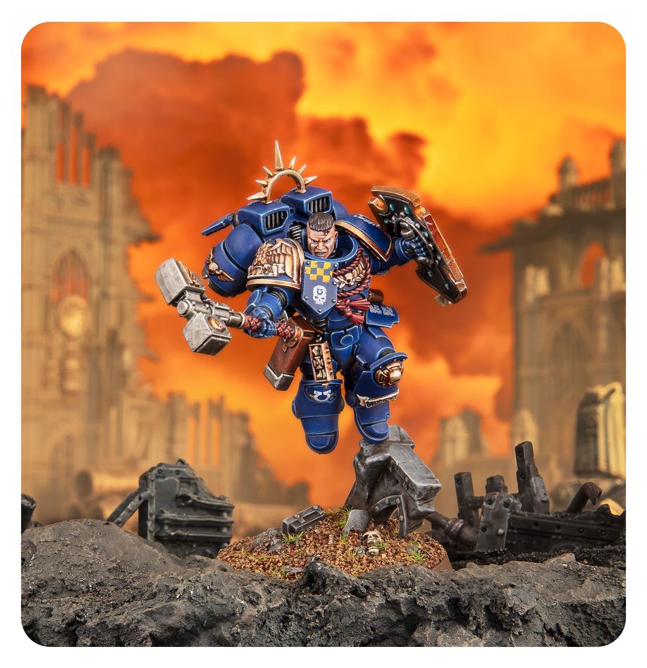 Space Marines: Captain with Jump Pack &amp; Relic Shield