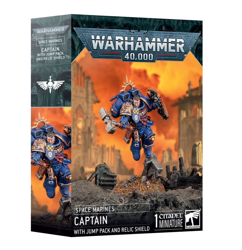 Space Marines: Captain with Jump Pack &amp; Relic Shield