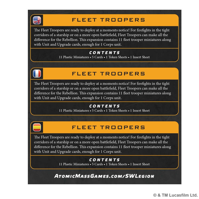 Star Wars: Legion - Fleet Troopers (SWQ197)