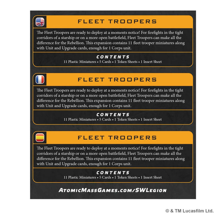 Star Wars: Legion - Fleet Troopers (SWQ197)