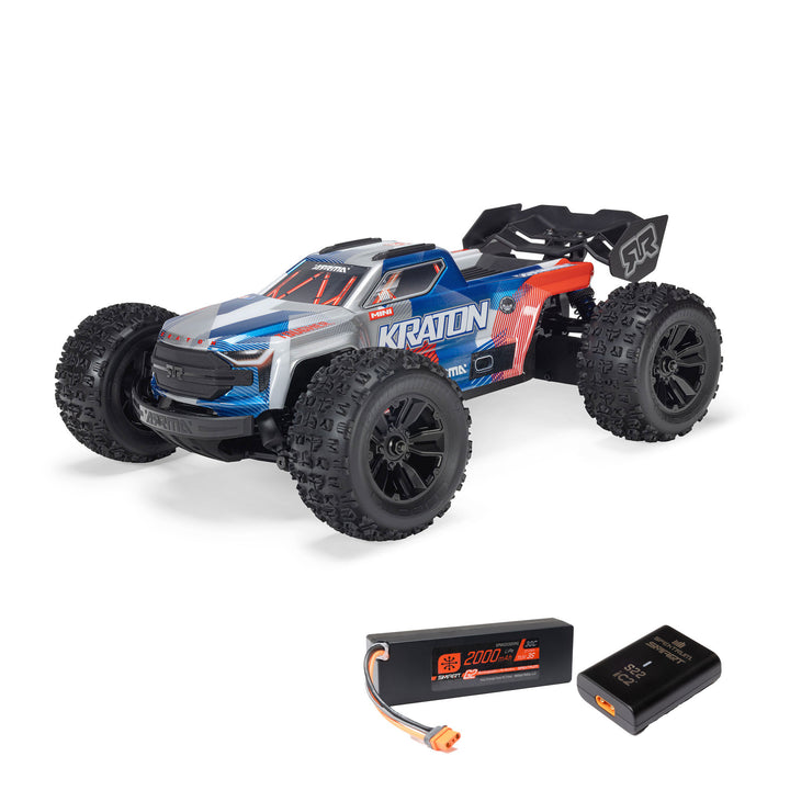 ARRMA 1/16 MINI KRATON 3S DSC 4X4 RTR Brushless Speed Truck (3S Battery & Charger Included)