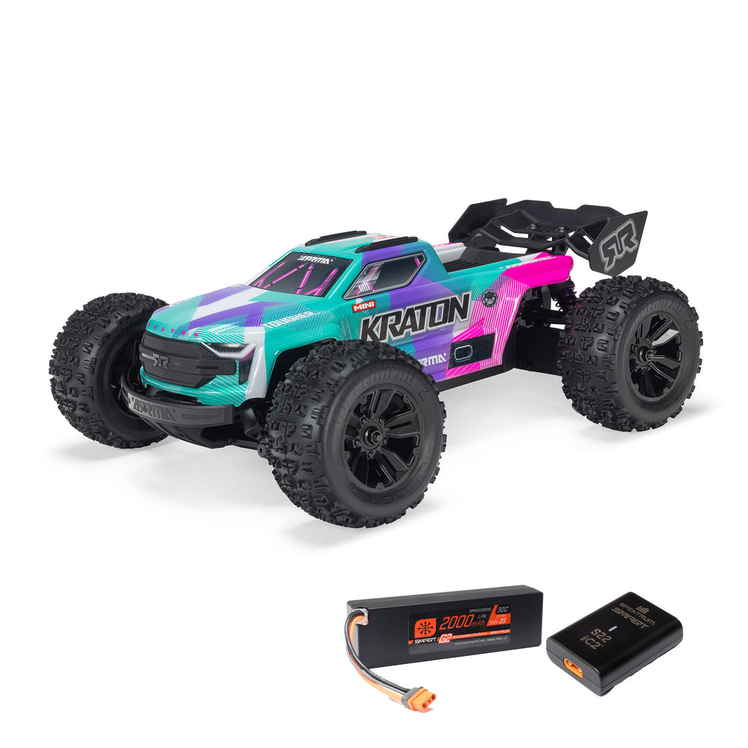 ARRMA 1/16 MINI KRATON 3S DSC 4X4 RTR Brushless Speed Truck (3S Battery & Charger Included)