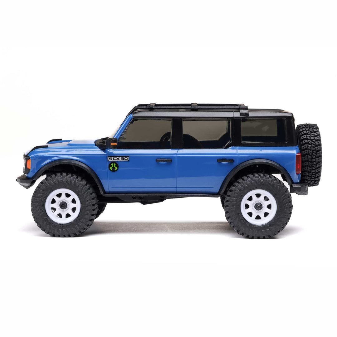 1/30 SCX30 Ford Bronco 4X4 RTR Brushed Rock Crawler (Battery & Charger Included) AXI-2048