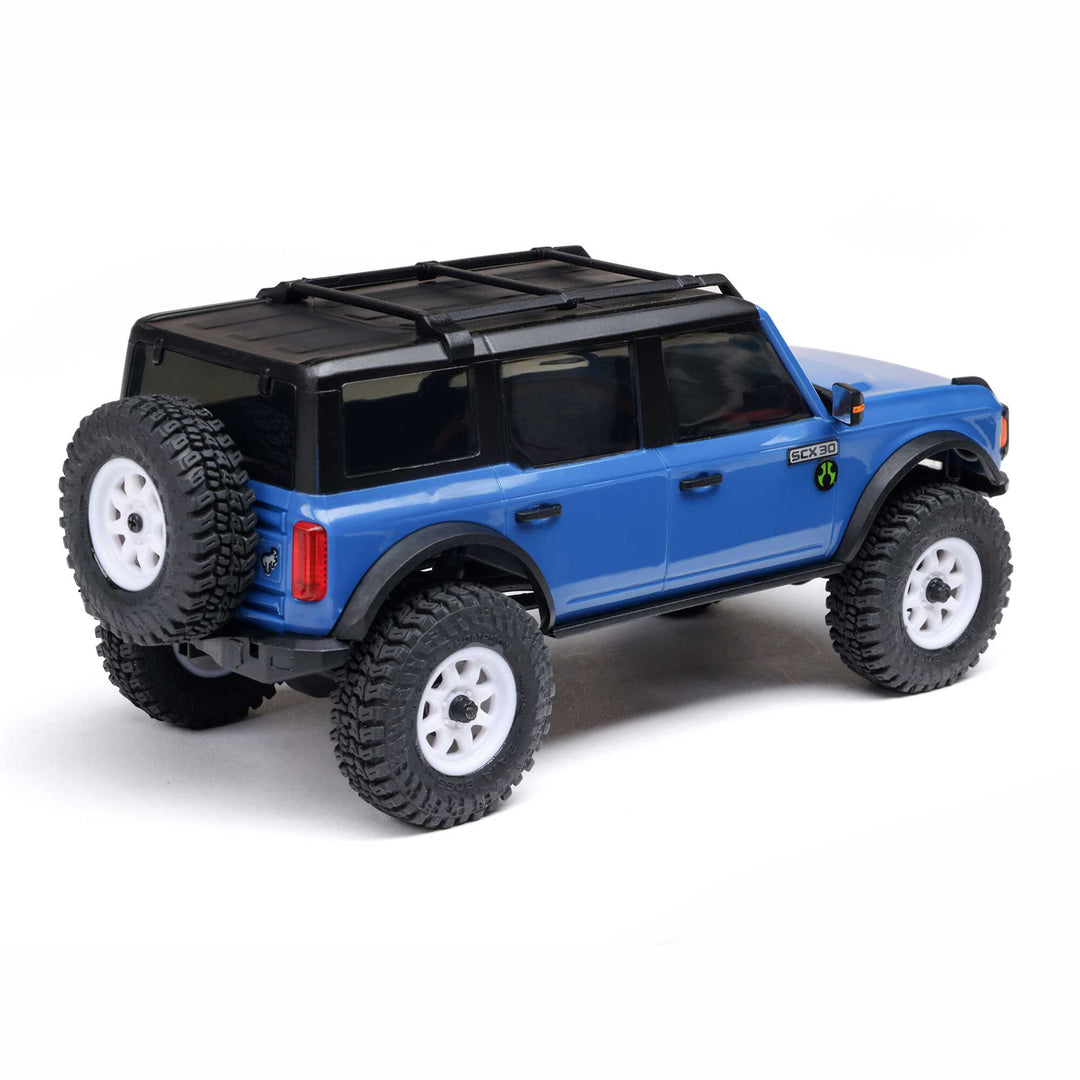 1/30 SCX30 Ford Bronco 4X4 RTR Brushed Rock Crawler (Battery & Charger Included) AXI-2048