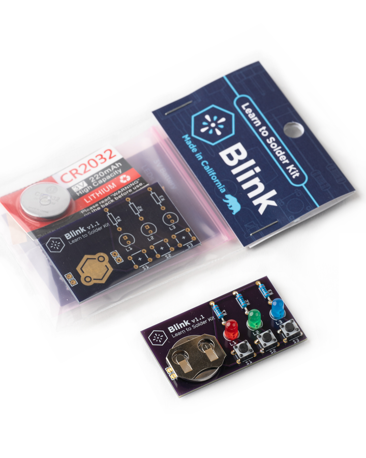 Learn to Solder Deluxe Kit: Blink