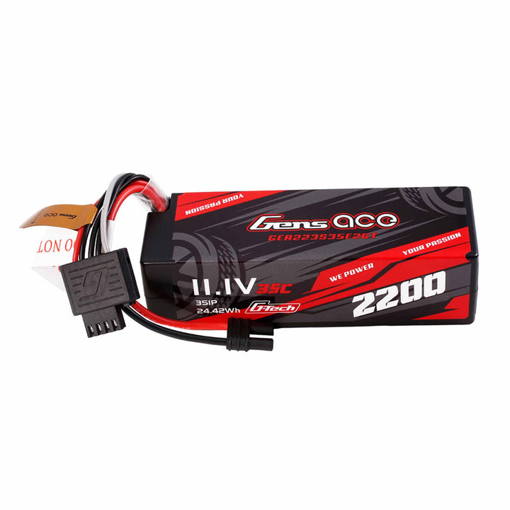Gensace 2200mAh 3S 35C 11.1V HardCase G-Tech Lipo Battery Pack with IEC2 Plug for Grom GEA223S35E2GT