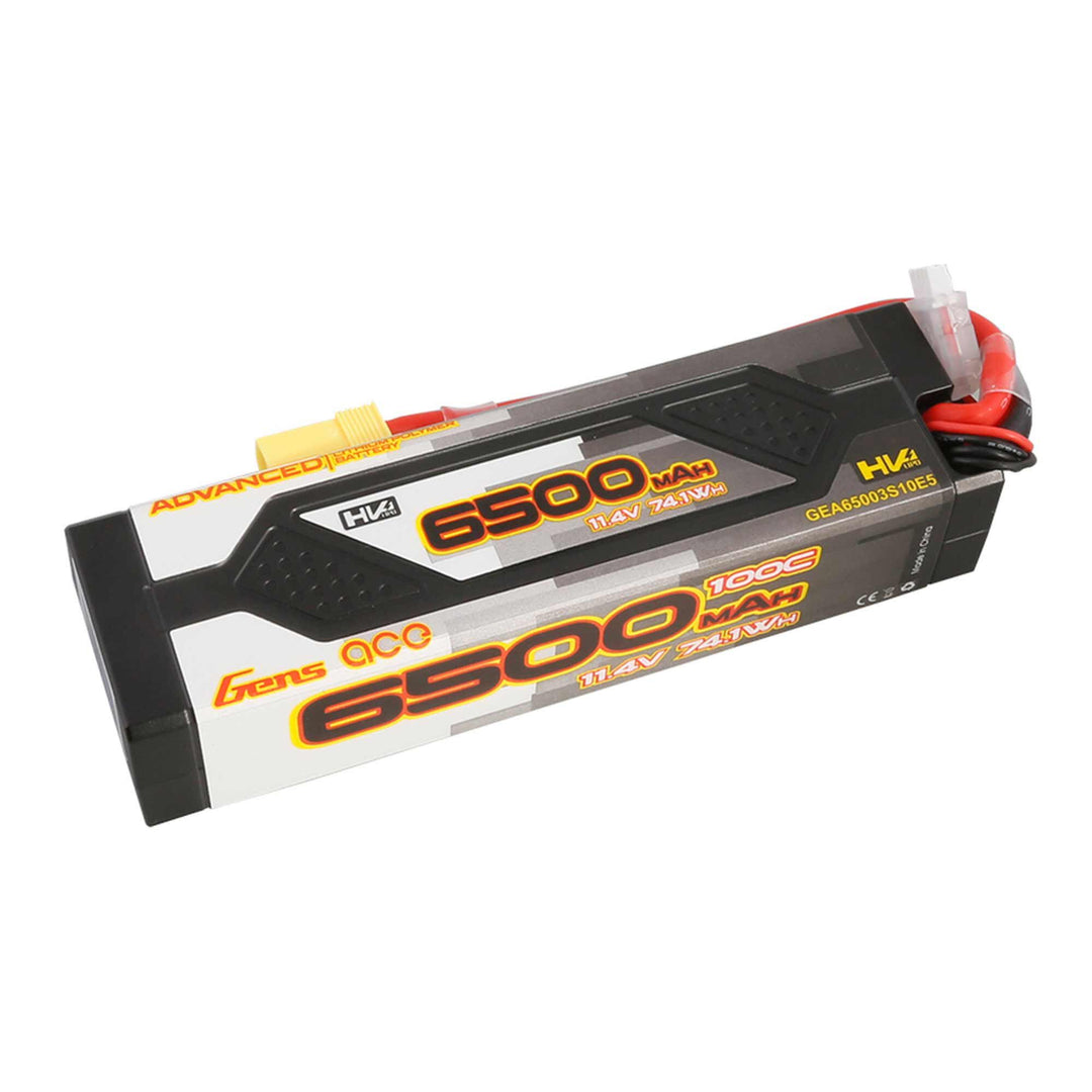Gens Ace 6500mAh 11.4V 3S1P HV 100C battery with EC5 GEA65003S10E5