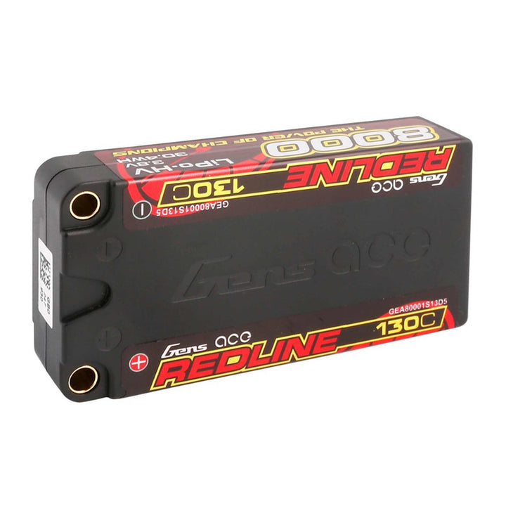 Gens Ace Redline 1S LiHV LiPo LCG Battery 130C (3.8V/8000mAh) GEA80001S13D5
