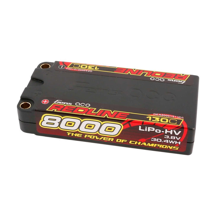 Gens Ace Redline 1S LiHV LiPo LCG Battery 130C (3.8V/8000mAh) GEA80001S13D5