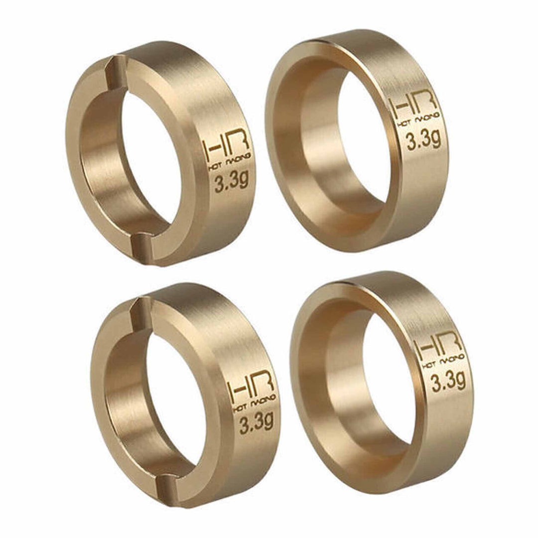 Hot Racing 3.3g Brass Wheel Weights - SCX30