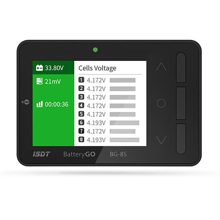 ISDT BG-8S Battery Meter LCD Display Digital Battery Capacity Balance Checker for LiPo Batteries ICC2010