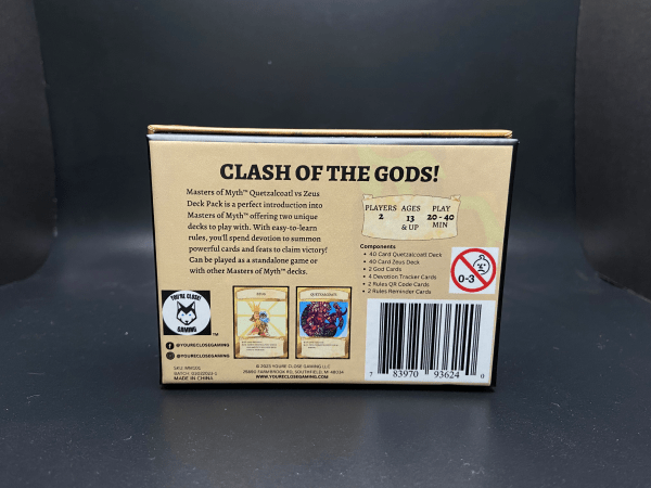 Masters of Myth: Quetzalcoatl vs Zeus Deck Pack