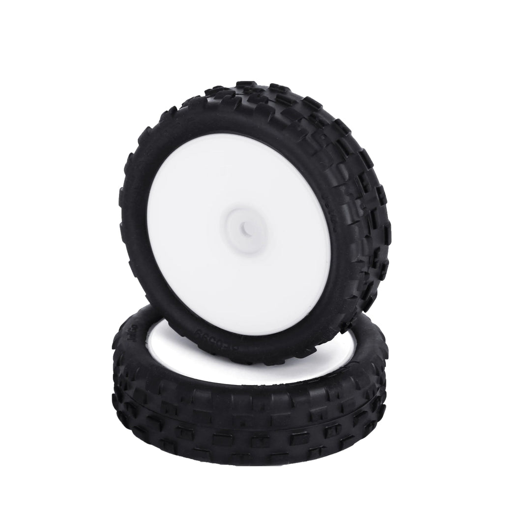 LC Racing Jetgo Mini Buggy 2WD Front Tires Pre-Mounted 2pcs L5041 Fits BHC-1