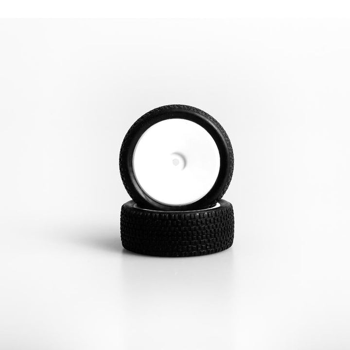 LC Racing All Terrain Buggy Front Tires Mounted, 12mm 2pcs