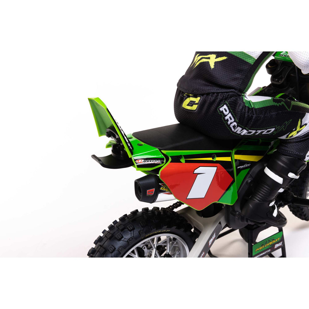 Losi 1/4 Promoto-MX Motorcycle RTR with Battery and Charger, Pro Circuit LOS06002