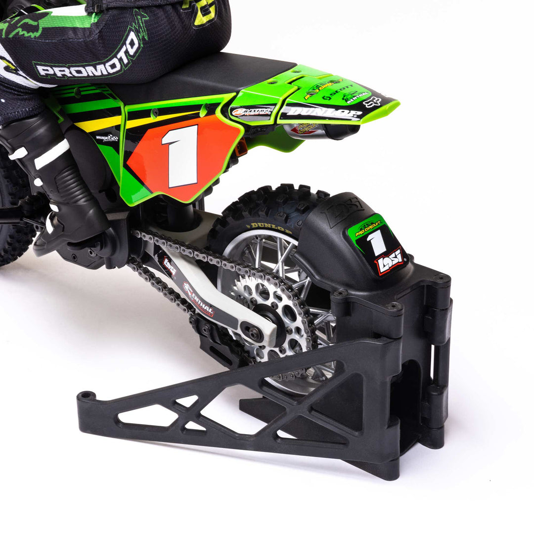 Losi 1/4 Promoto-MX Motorcycle RTR with Battery and Charger, Pro Circuit LOS06002